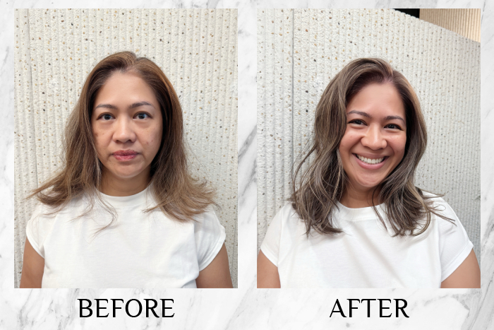 chez vous private space grey hair blending review ruby2