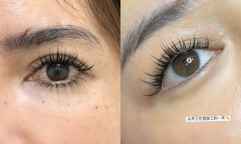 jb eyelash extension - brow n face.