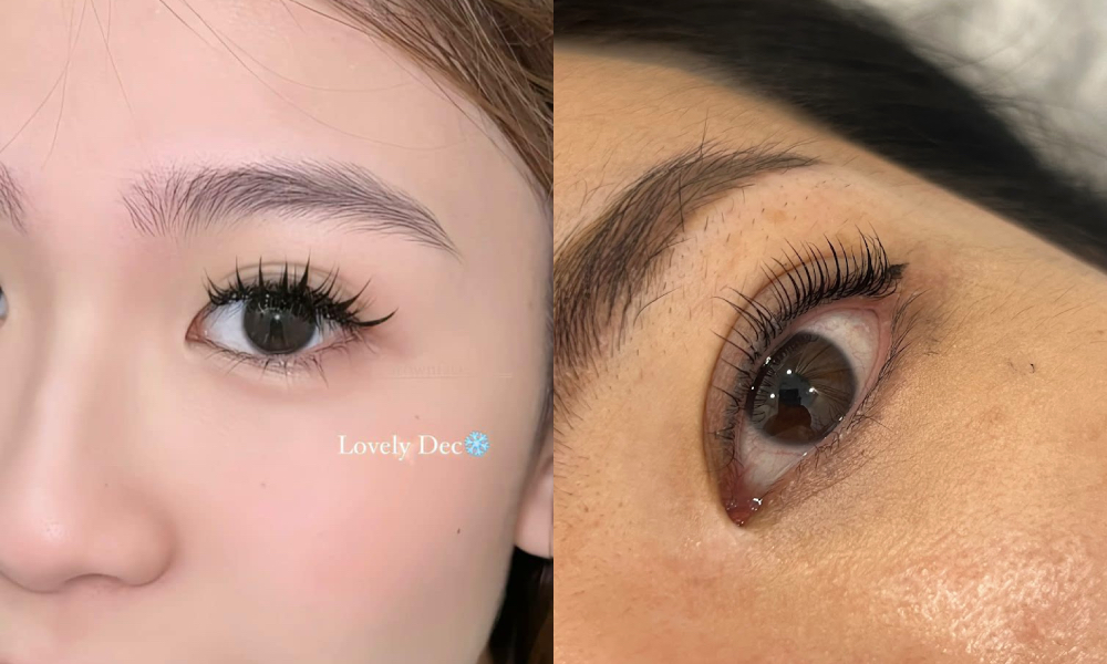 jb eyelash extension - brow n face