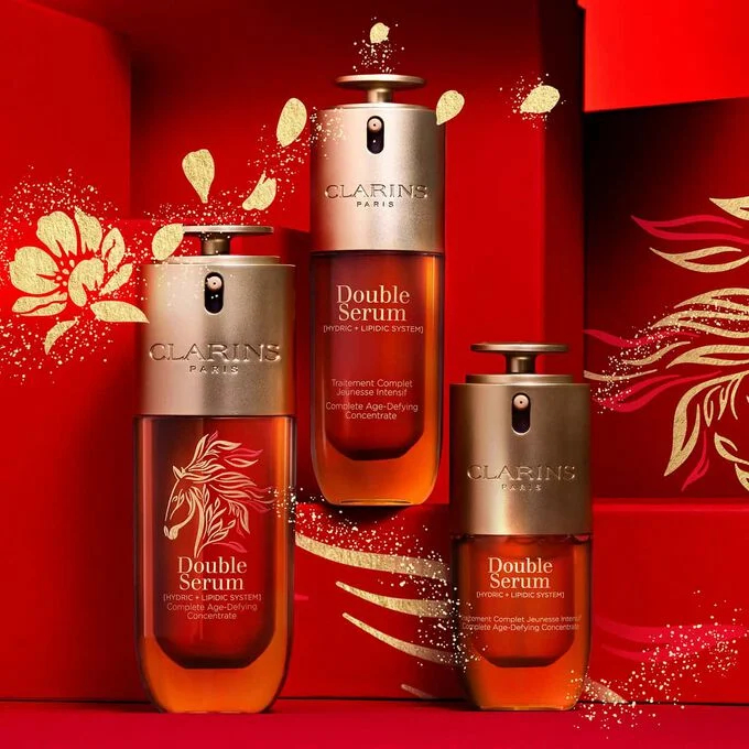 cny 2026 clarins double serum set