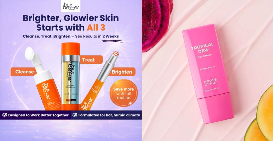 but better beauty set and house of hur sunscreen