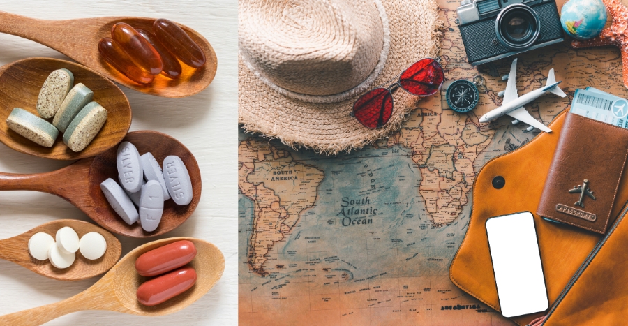 vitamins and travel plans