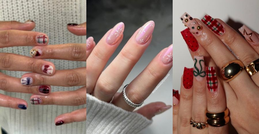 12 christmas nails