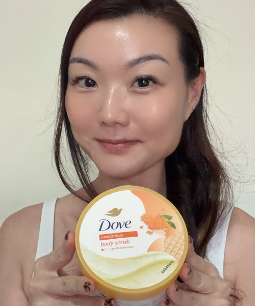 dove body scrub