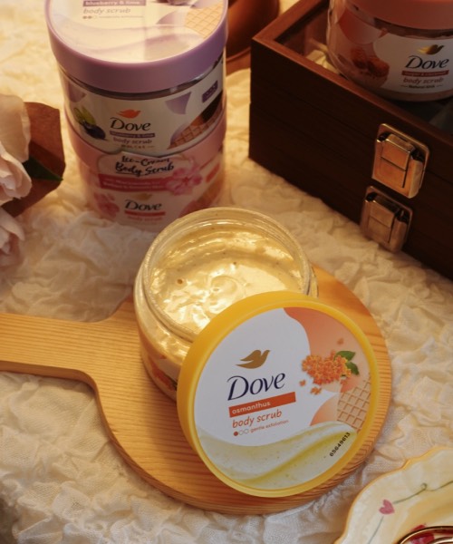 dove body scrub