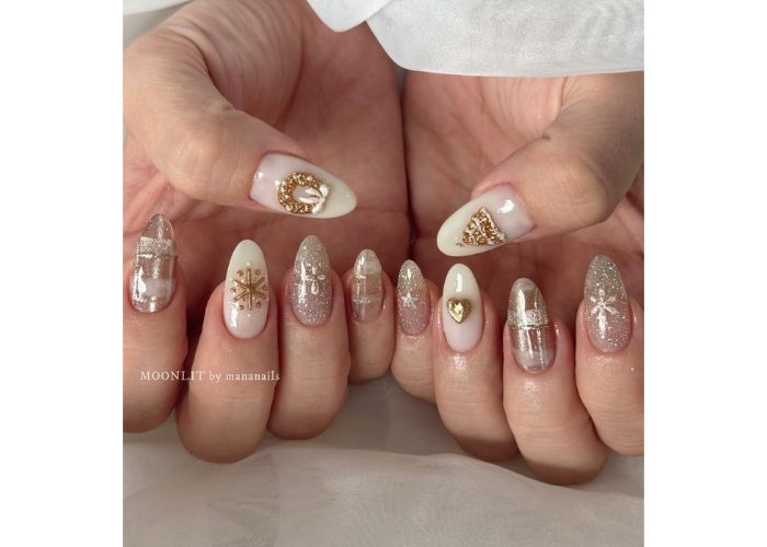 white and gold wonderland